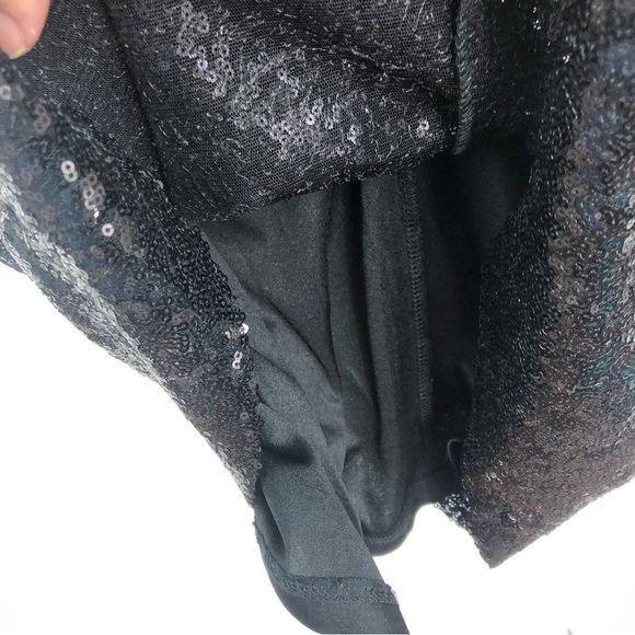 Lulus Bubbly Black Sequin Bodycon Mini Dress Small - Picture 8 of 12